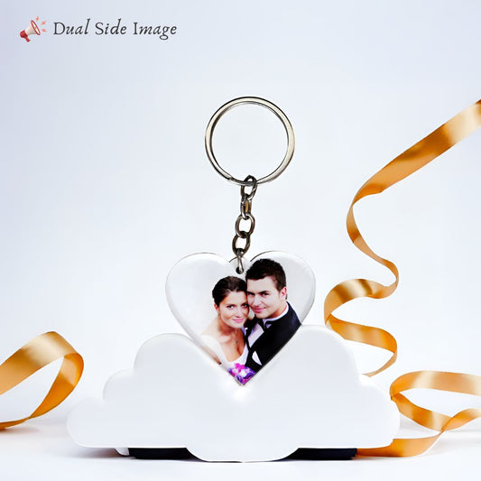 Acrylic Keychain Heart: Carry Your Memories Close to Your Heart!
