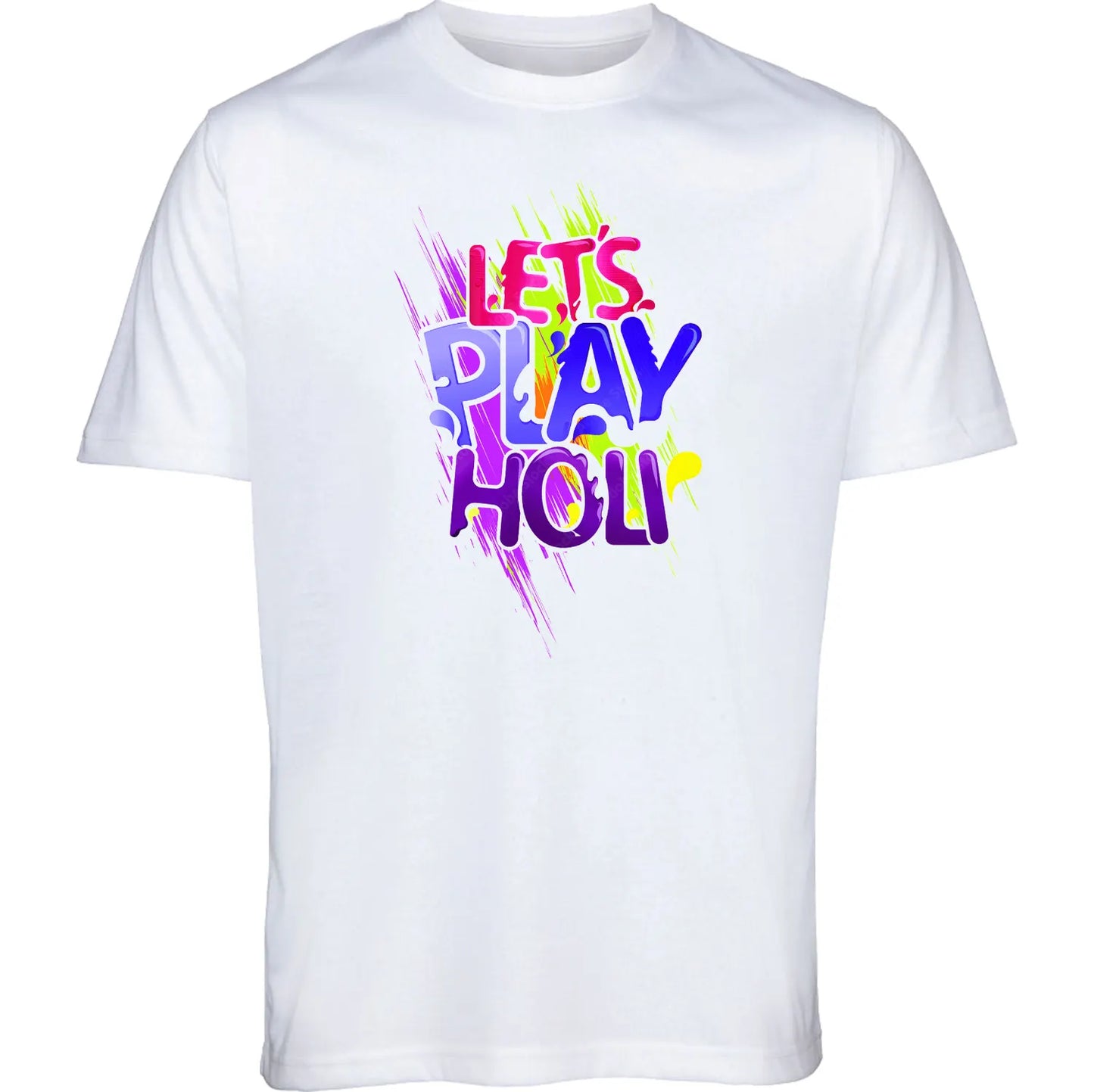 Custom Holi Theme T-Shirt β Celebrate Colors in Style!