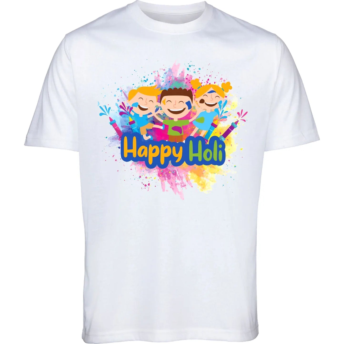 Custom Holi Theme T-Shirt β Celebrate Colors in Style!