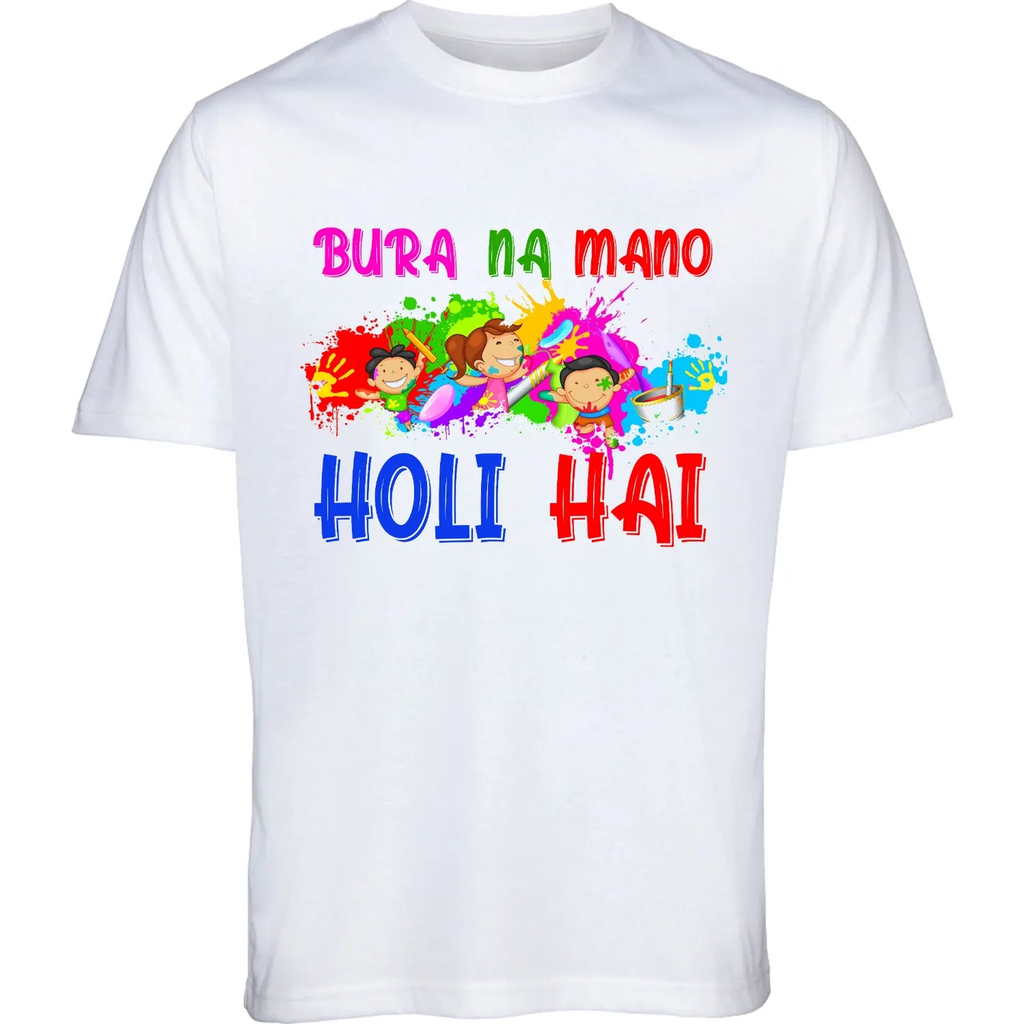 Custom Holi Theme T-Shirt β Celebrate Colors in Style!