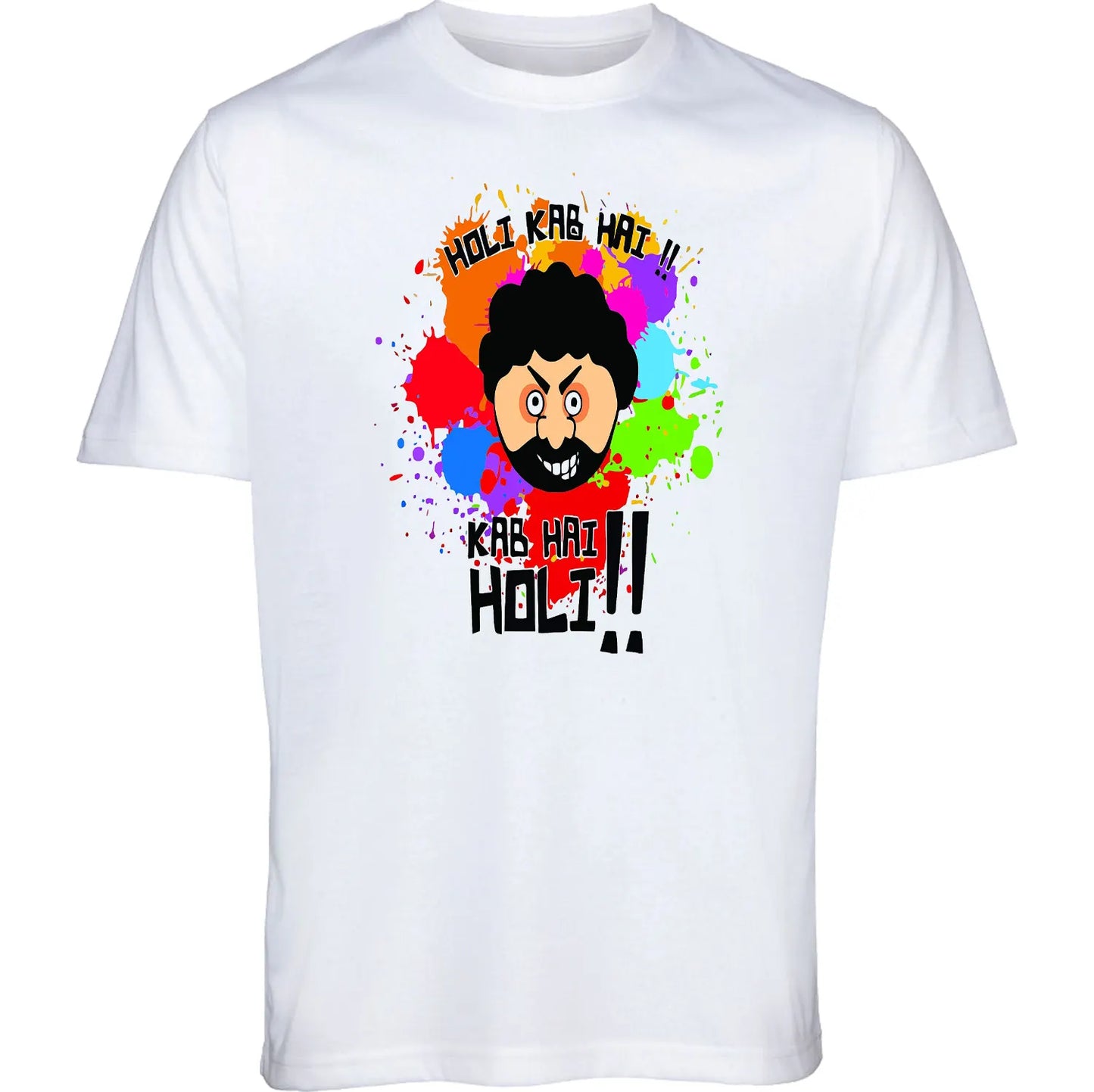 Custom Holi Theme T-Shirt β Celebrate Colors in Style!