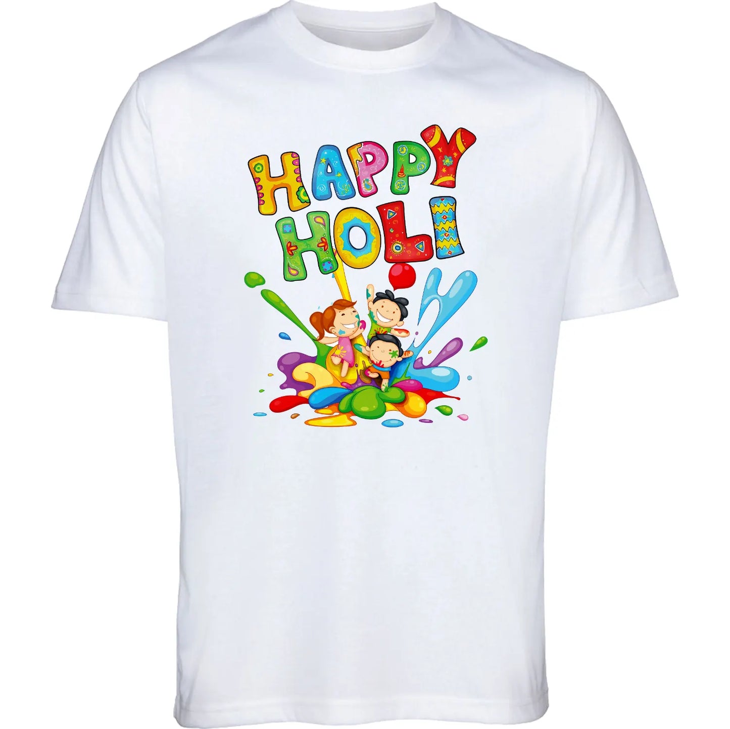 Custom Holi Theme T-Shirt β Celebrate Colors in Style!