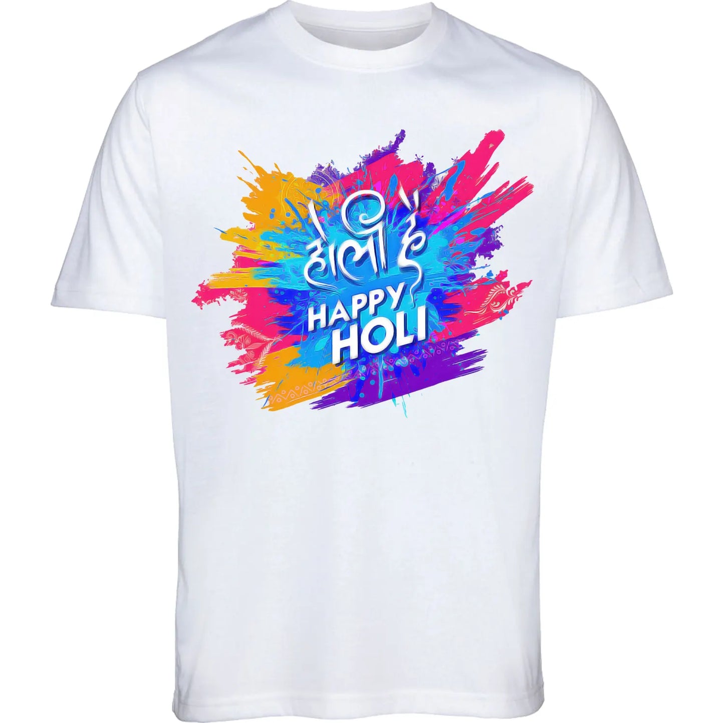 Custom Holi Theme T-Shirt β Celebrate Colors in Style!