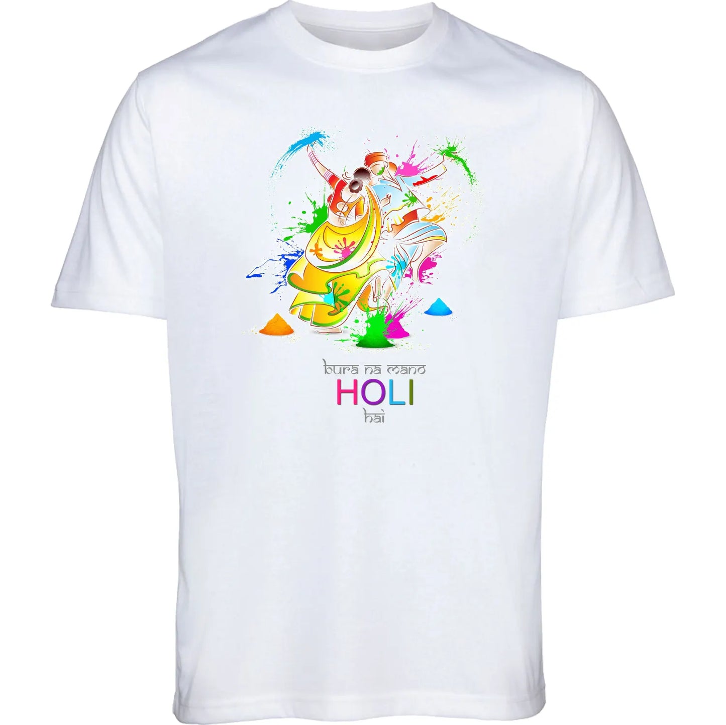 Custom Holi Theme T-Shirt β Celebrate Colors in Style!