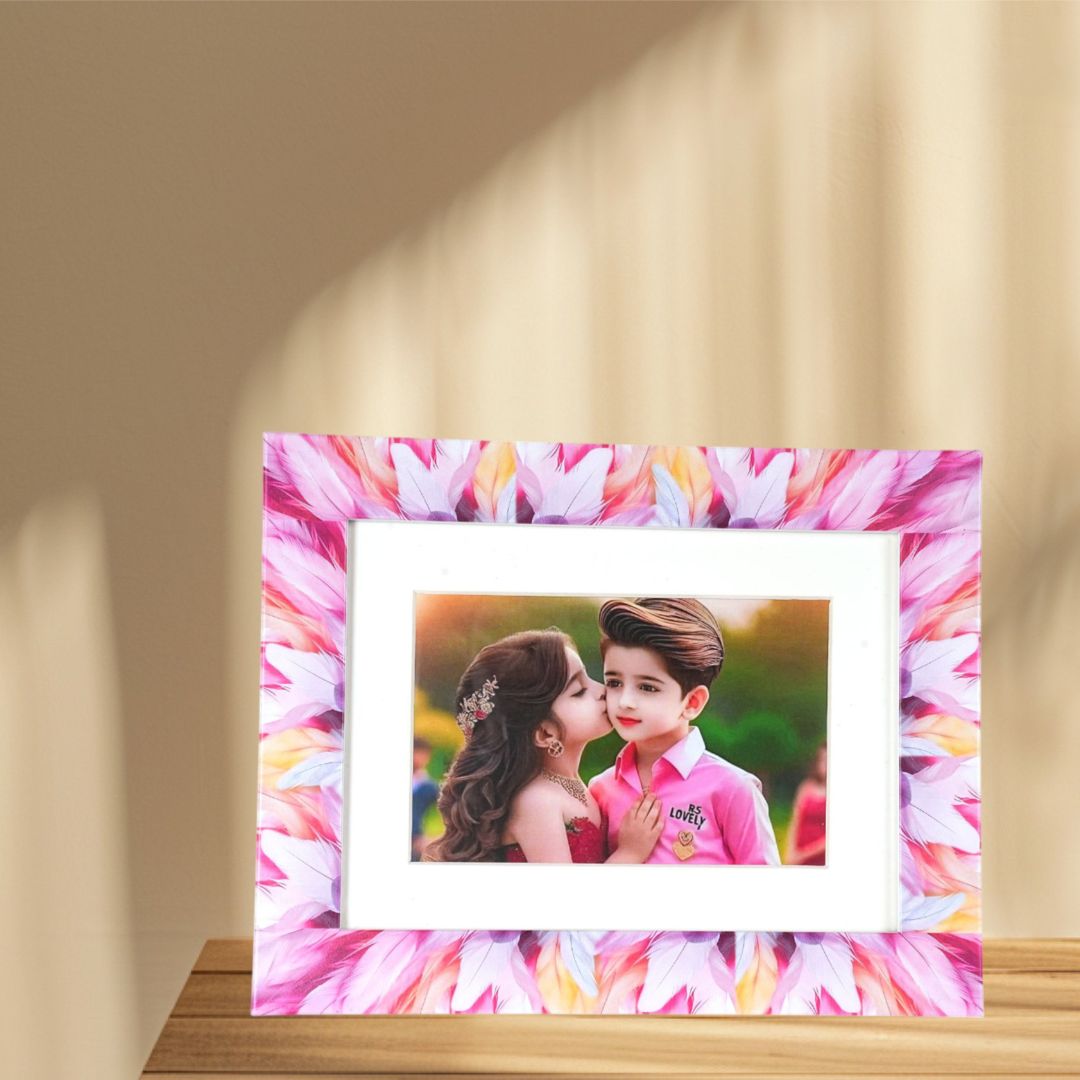Personalized Designer Photo Frame – Acrylic Frame with Stand & Wall Mount