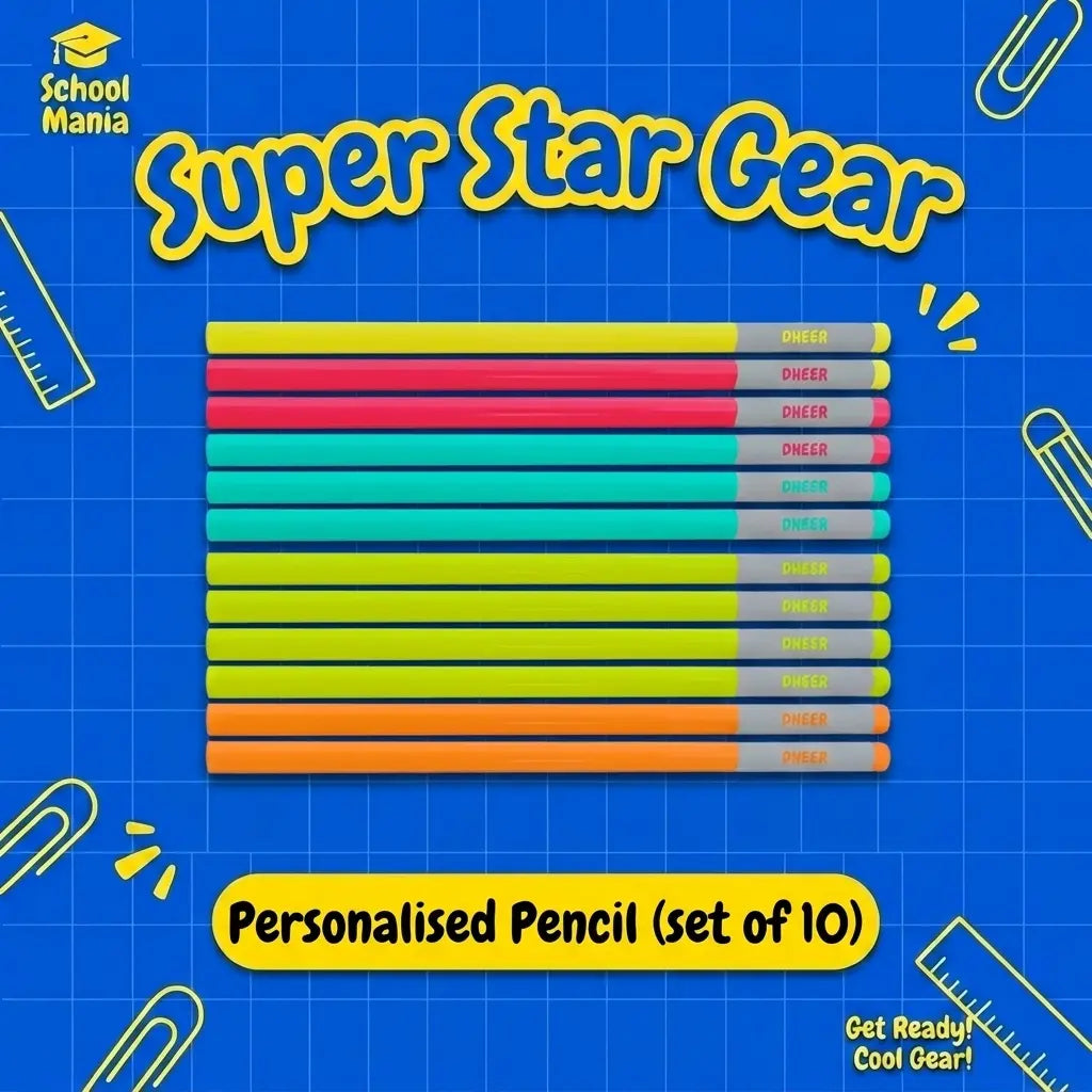 School Mania - Personalised Pencil (set of 10)