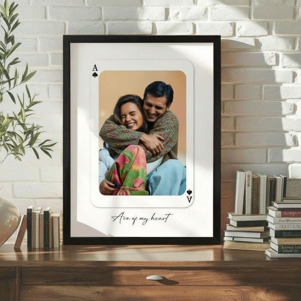 Ace of My Heart - Personalized Signature Couple Frame – Colo Color