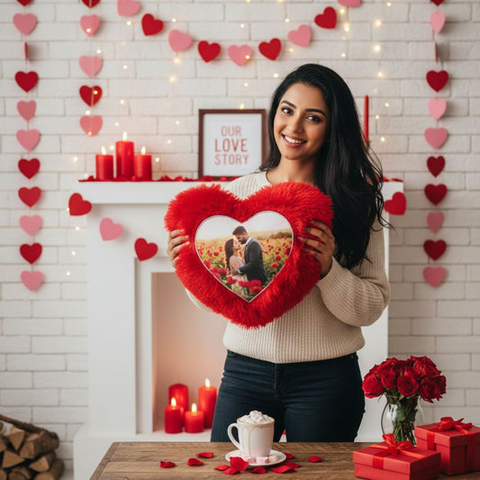 Fur Heart Pillow: Snuggle Up with a Personalized Touch of Love!