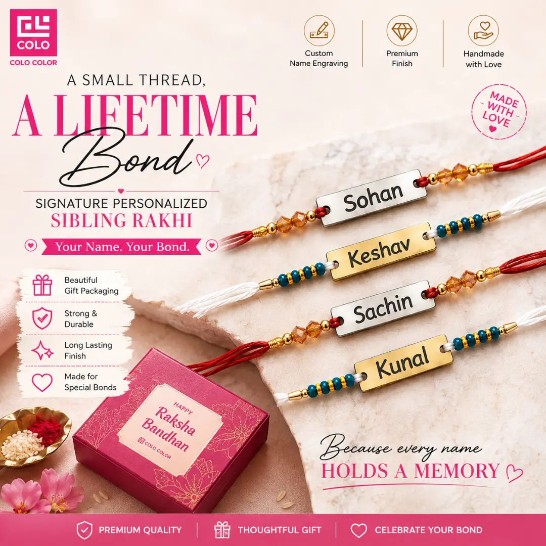 Signature Personalized Sibling Rakhi