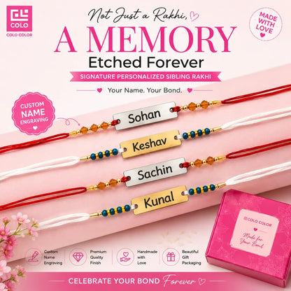 Signature Personalized Sibling Rakhi