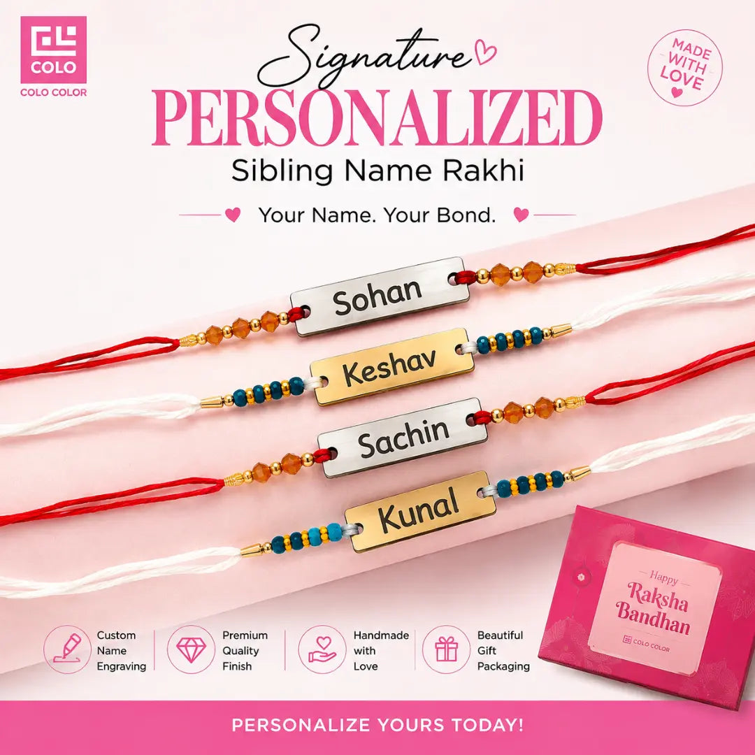 Signature Personalized Sibling Rakhi