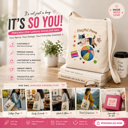 StoryTote Personalized Canvas Bag